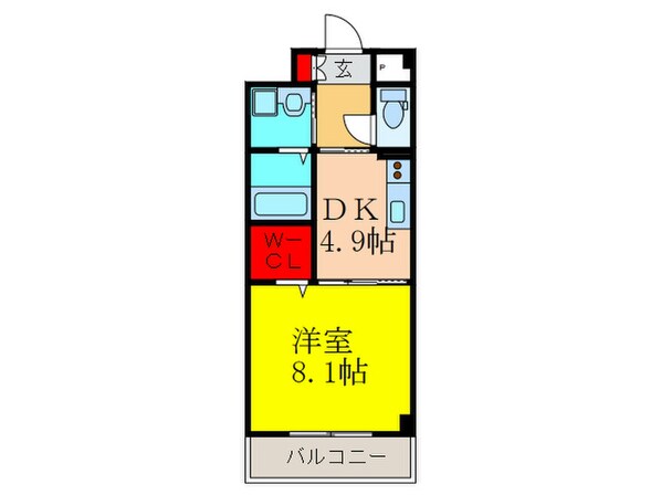 パ－ルハイツの物件間取画像